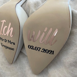 Wedding Shoes Sticker | I want | Bridal Shoes | Sticker | Stickers | Customizable