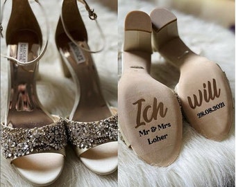 I want stickers for your wedding shoes