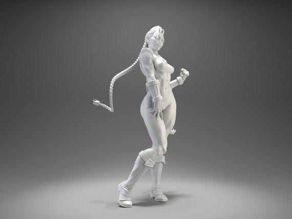 Anime Muscle Woman Figures Unpainted GK Models 3D Printed Unassembled Resin  Kits