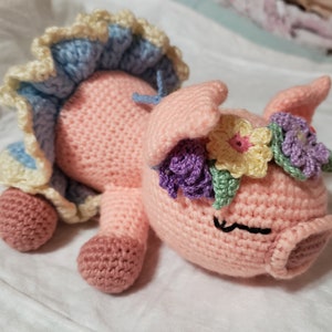 Little Piggy with flower headband