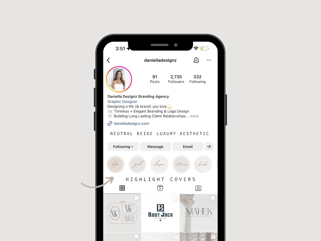 Neutral Beige Luxury Instagram Highlight Story Cover, Neutral Tones ...