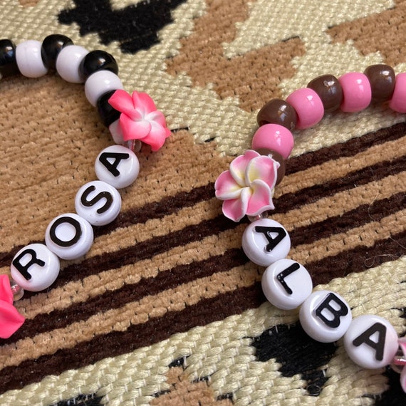 Set of 2 Gyaru Alba Rosa Inspired Bracelets - Etsy display picture 1
