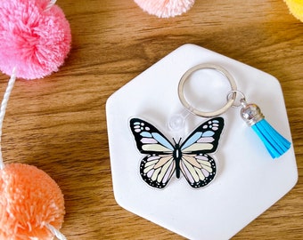 Butterfly Keychain with Tassel