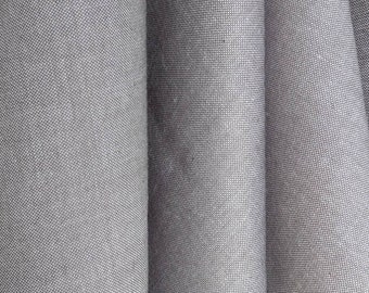 Peppered cotton yarn dyed fabric, shot cotton fabric, solid gray quilting fabric by the yard, half yard, fat quarter, fog gray