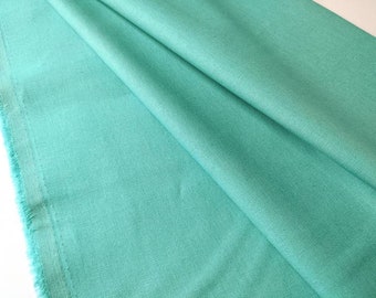 Essex linen fabric, cotton linen fabric, Robert Kaufman linen, linen fabric by the yard, aqua linen fabric, quilting fabric, apparel fabric