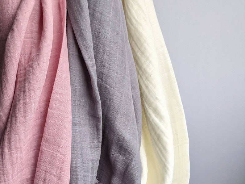 Double gauze fabric apparel fabric light cotton pink fabric cotton fabric by the yard Shannon fabrics muslin fabric fabric for baby