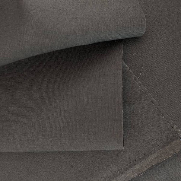 Essex linen fabric, Cotton linen blend, Robert Kaufman fabric, Linen fabric by the yard, Gray linen, Quilting fabric, Apparel fabric