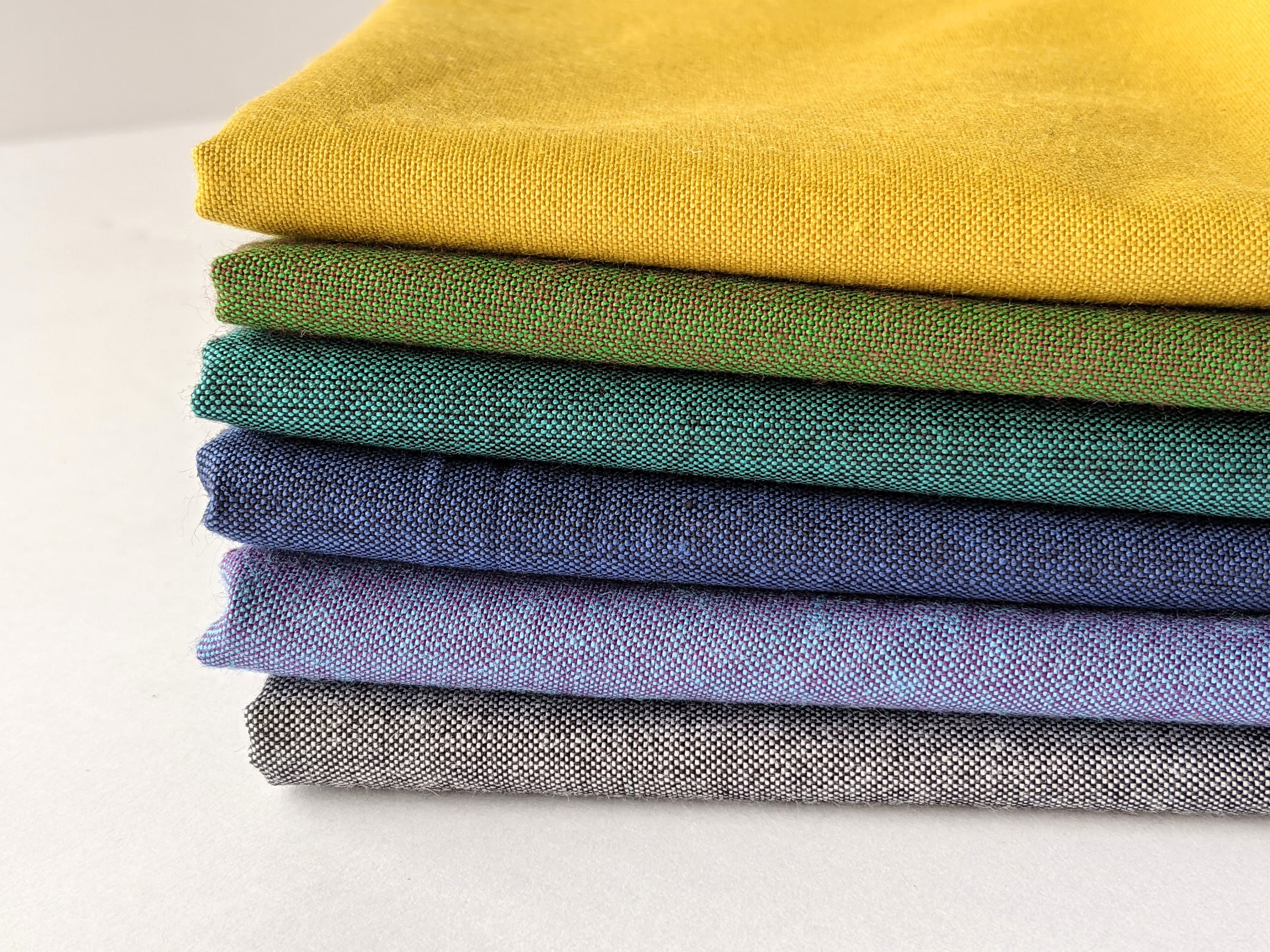 Shot Cotton Fabric Peppered Cotton Solid Quilt Fabric Yarn Etsy