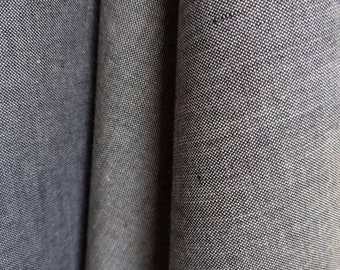 Shot cotton, Peppered cotton, Quilting fabric by the yard, Embroidery fabric, Solid Gray fabric, Yarn dyed fabric, Apparel fabric