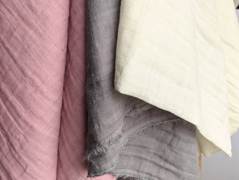 Double gauze fabric apparel fabric light cotton pink fabric cotton fabric by the yard Shannon fabrics muslin fabric fabric for baby
