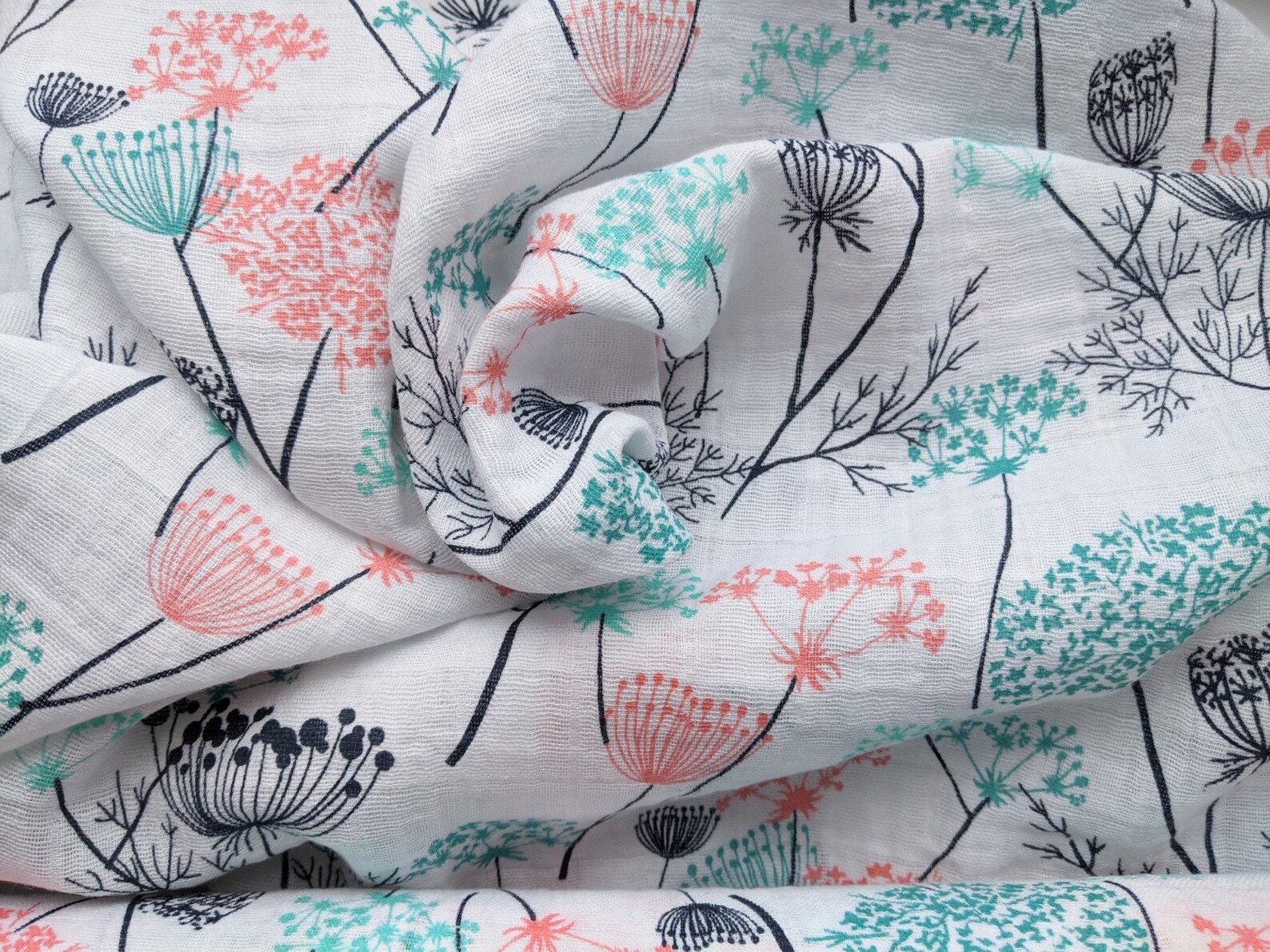 Double Gauze Fabric by the Yard Cotton Gauze Fabric Printed Etsy