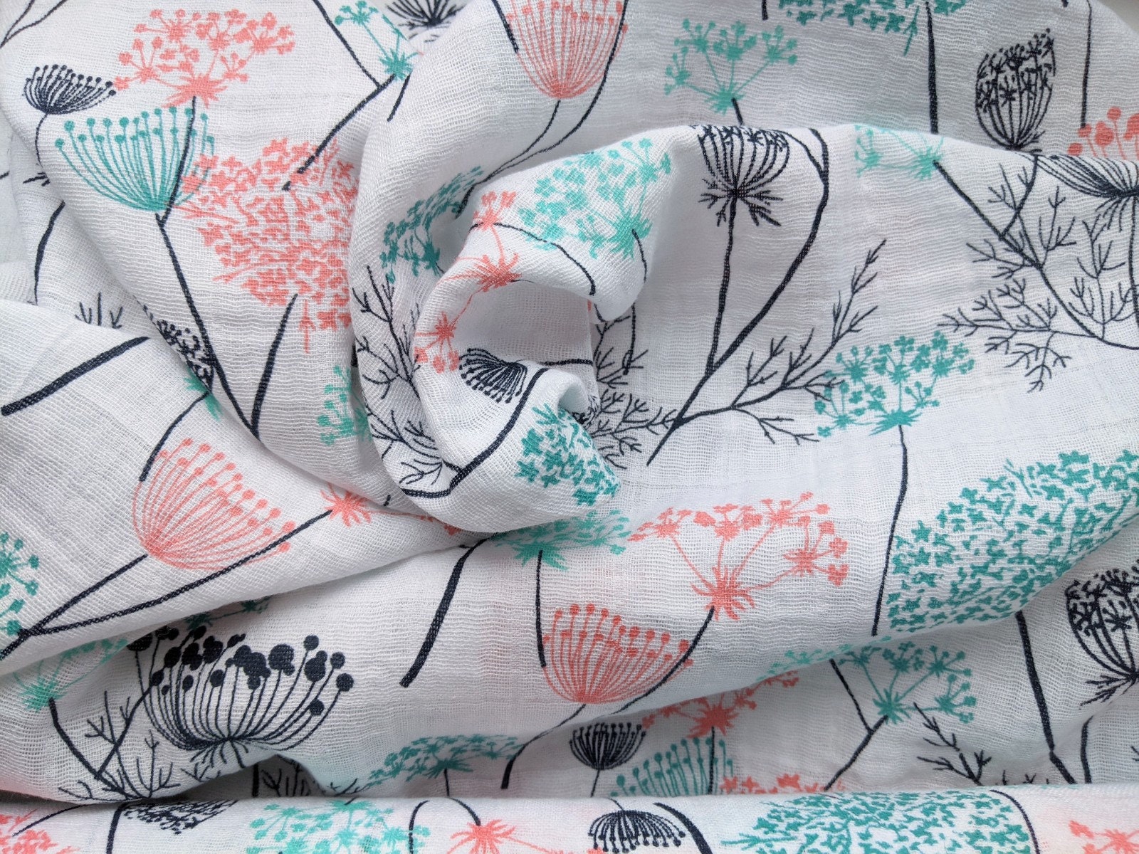 Double Gauze Fabric by the Yard Cotton Gauze Fabric Printed Etsy