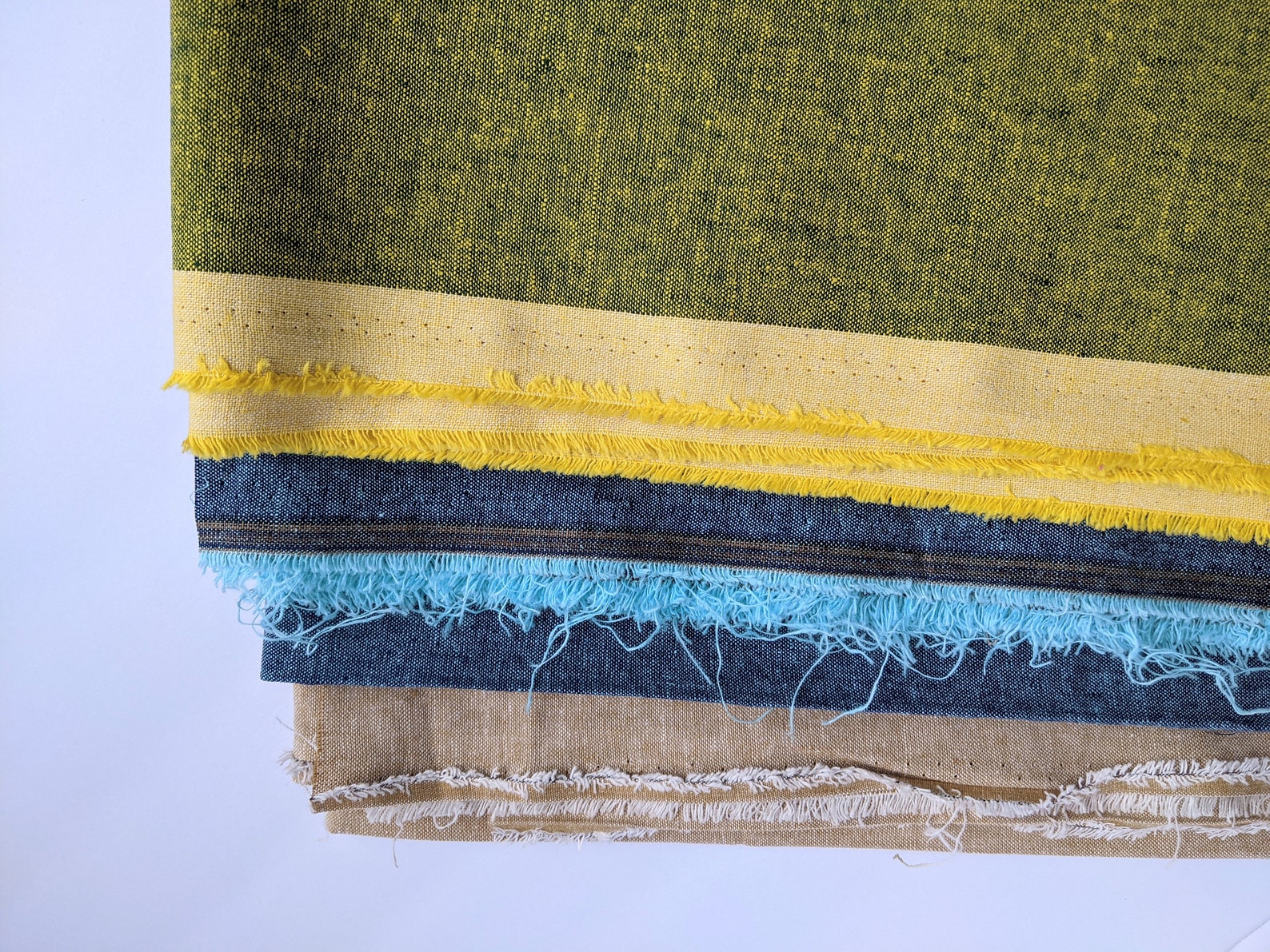 Essex Linen Cotton Linen Blend Fabric by the Yard Yarn Dyed Etsy