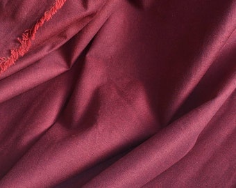 Shot cotton fabric, Peppered Cotton, quilting fabric, Garnet red fabric by the yard, Embroidery fabric, Yarn dyed cloth, Soft cotton fabric