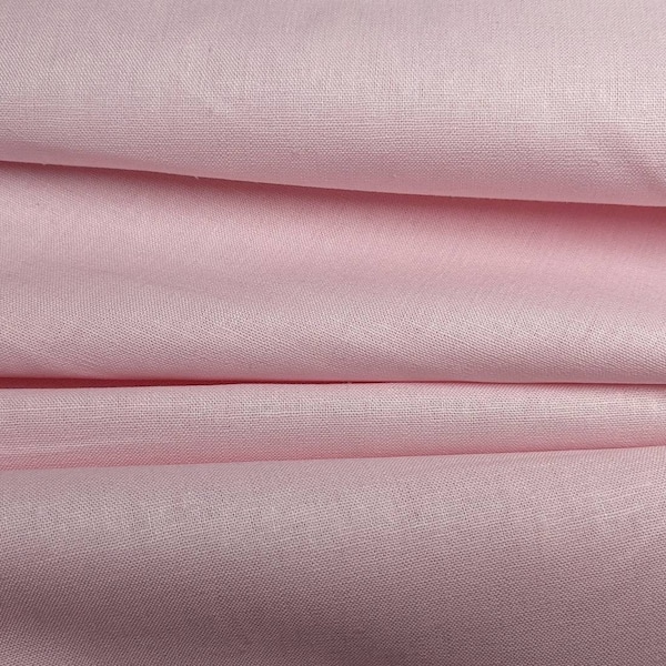 Essex linen fabric, Cotton linen blend, Robert Kaufman, Linen by the yard, Pink linen fabric, Quilting fabric, Embroidery fabric