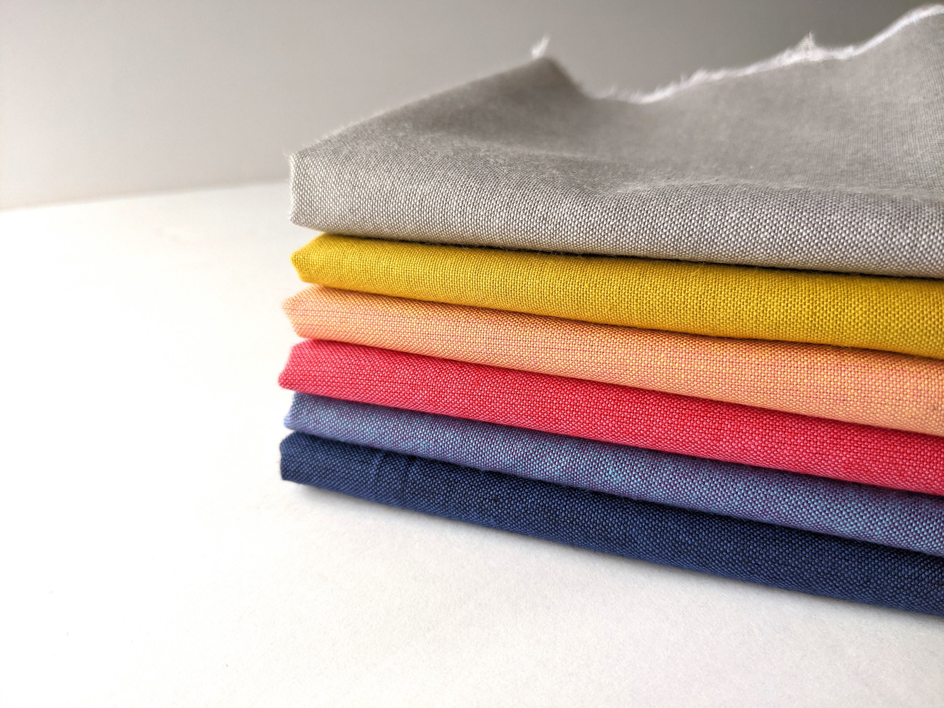 Peppered cotton yarn dyed fabric shot cotton fabric by the Etsy