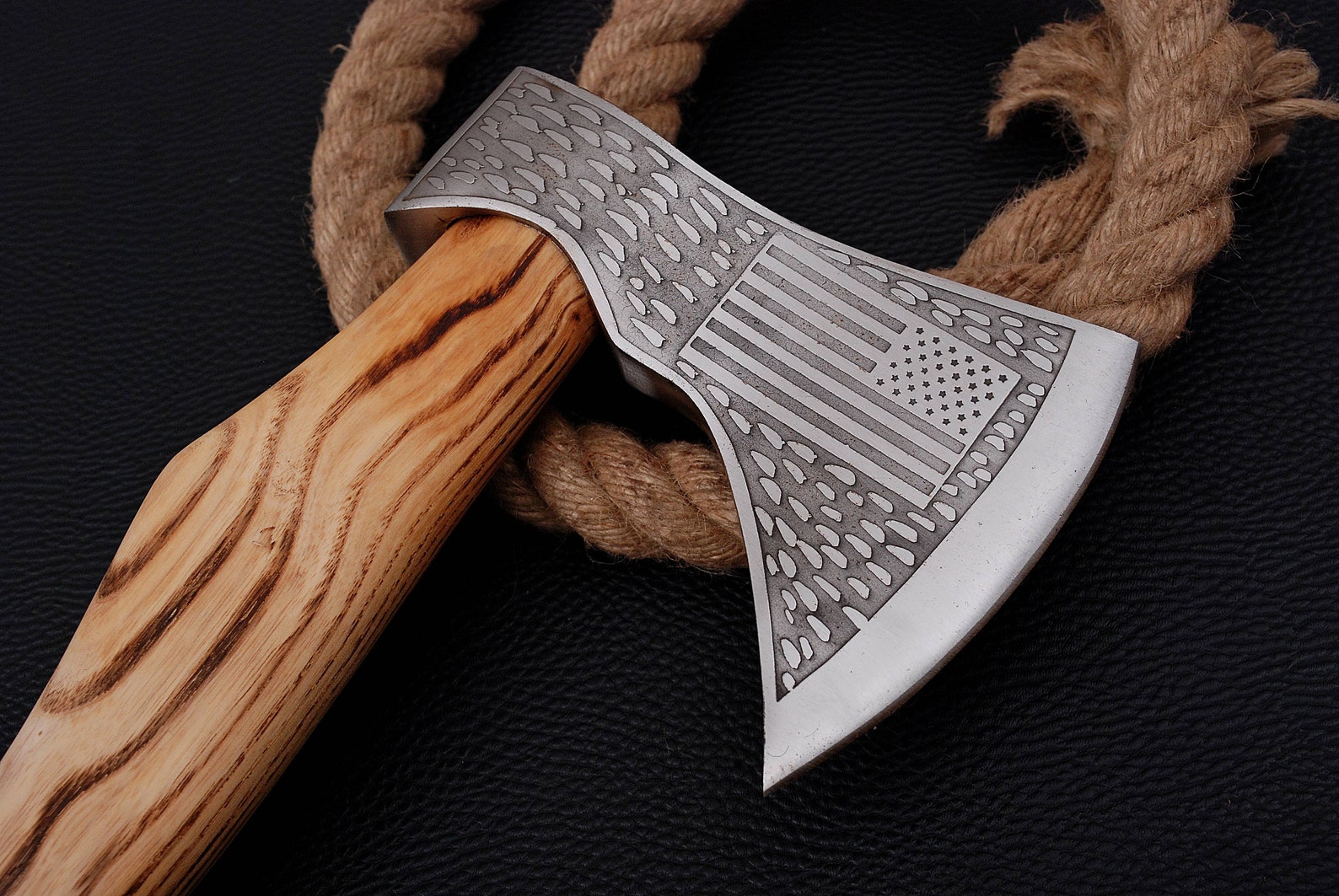 Custom Handmade Axe Handmade Texas Flag Eching Axe Viking Axe Etsy