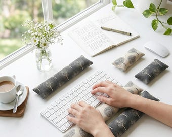 Tree Keyboard Wrist Rest, Wrist Rest,Handmade Washable Buckwheat, Fathers Day Graduation Teacher New Job Gift, Desk Accessories for Women