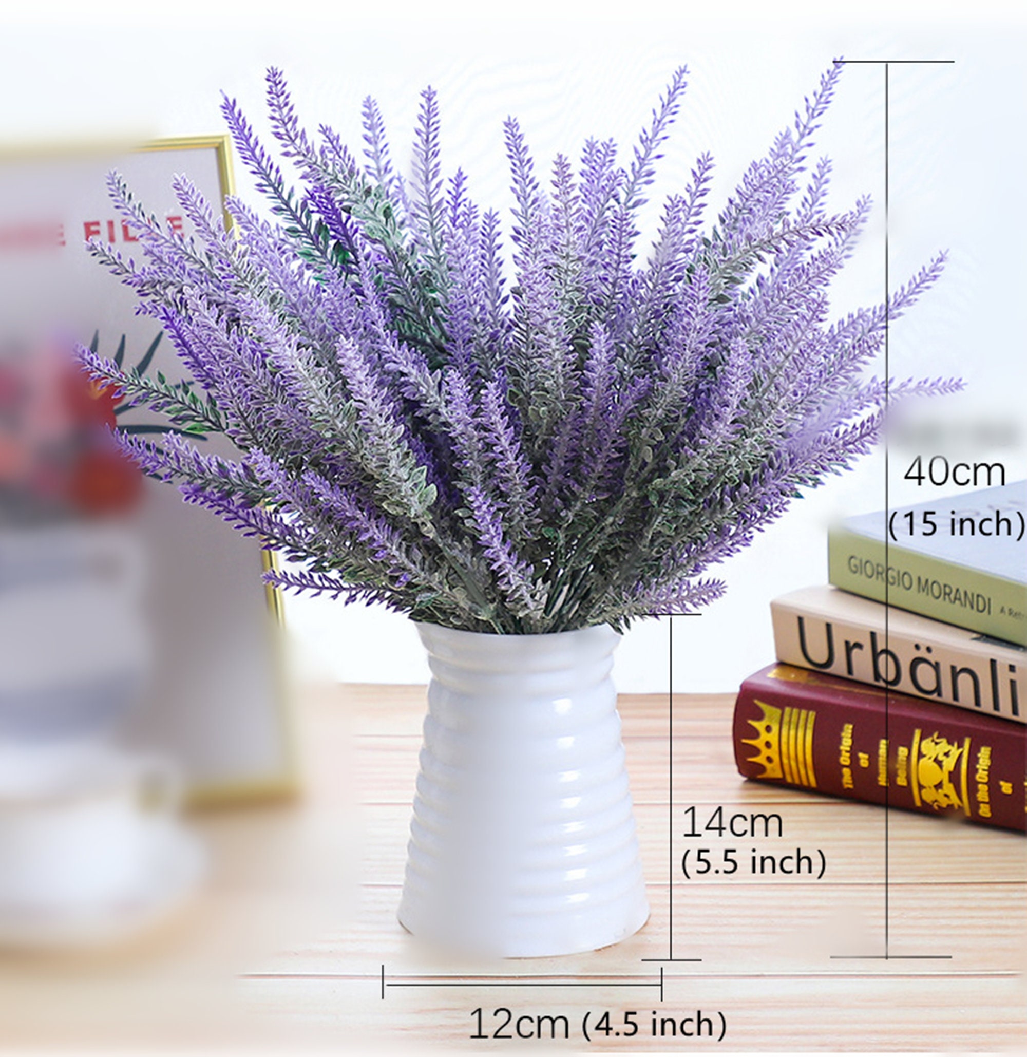 Beautiful Artificial Flower Lavender Stems with Cermaic Etsy.de