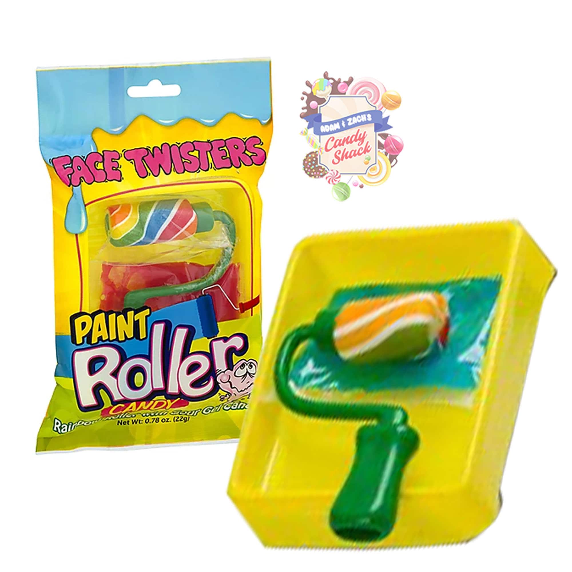 Face Twisters Paint Roller Candy Sour Candy Novelty Candy Etsy