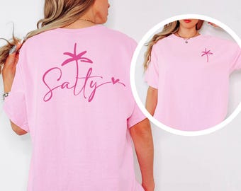 Salty Summer Vibes Tee | Beach Vacation T-shirt | Trendy Summer Tee