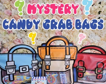 Candy Shack Mystery Candy Grab Bags | Surprise Candy Bags | Blind Bag Sweet and Sour Candy Surprise | Party Favors