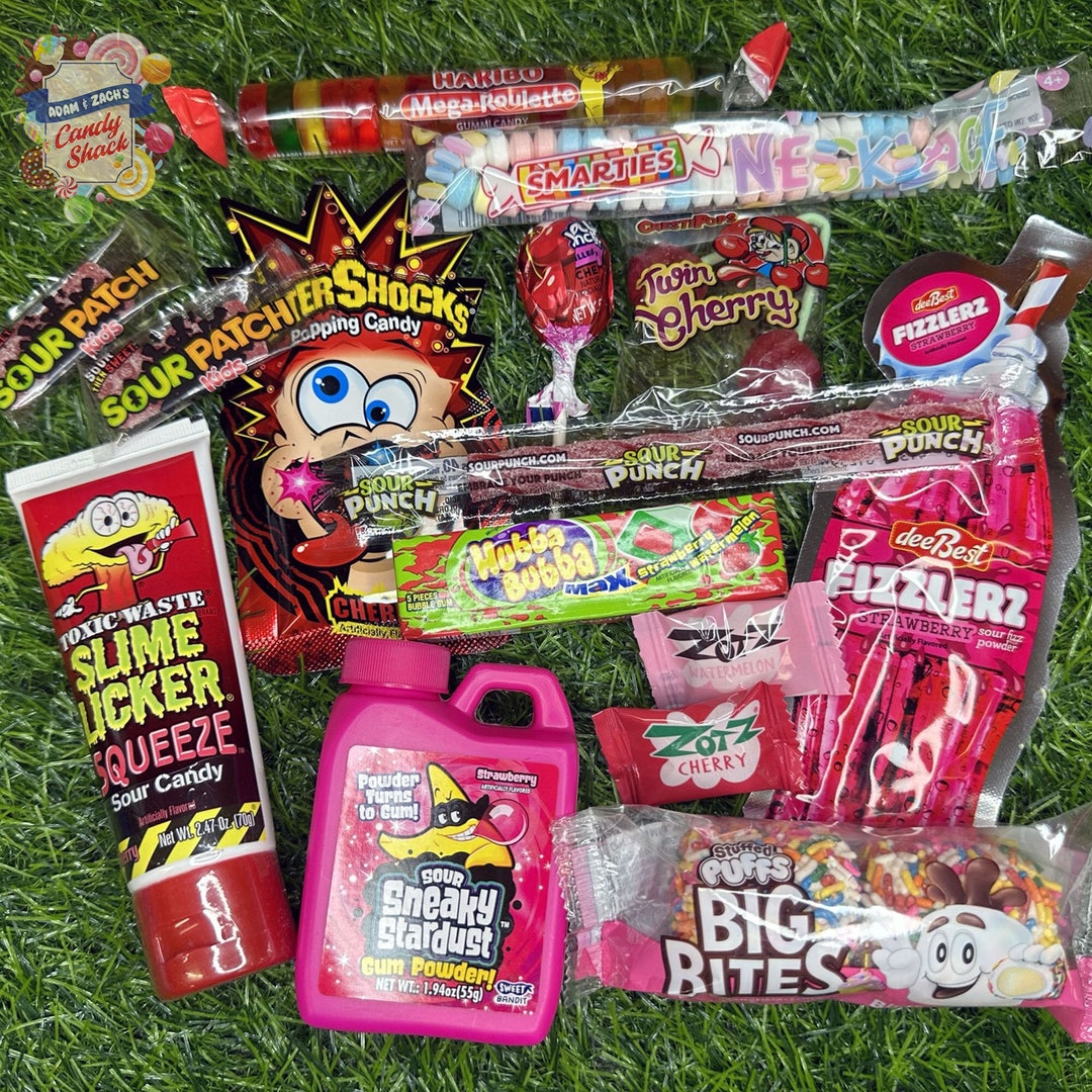 Pink and Red Candy Favorites Snack Pack | Red Candy Gift Box