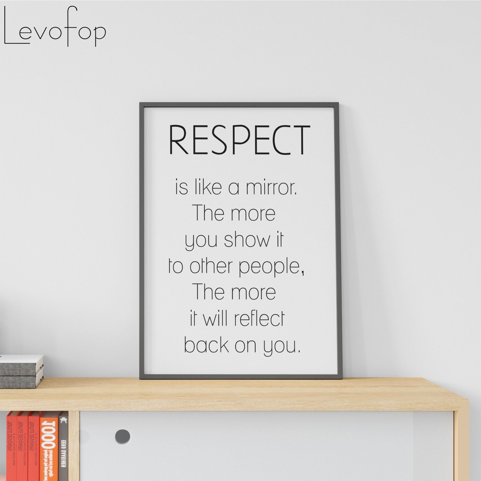 Respect Quote Typography Wall Art Print Office Home Decor - Etsy