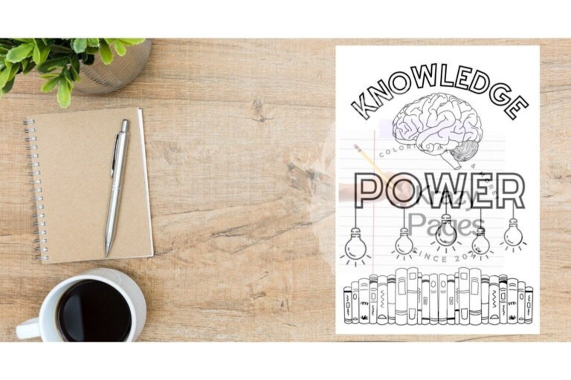 Printable PDF Power Coloring Page - Etsy