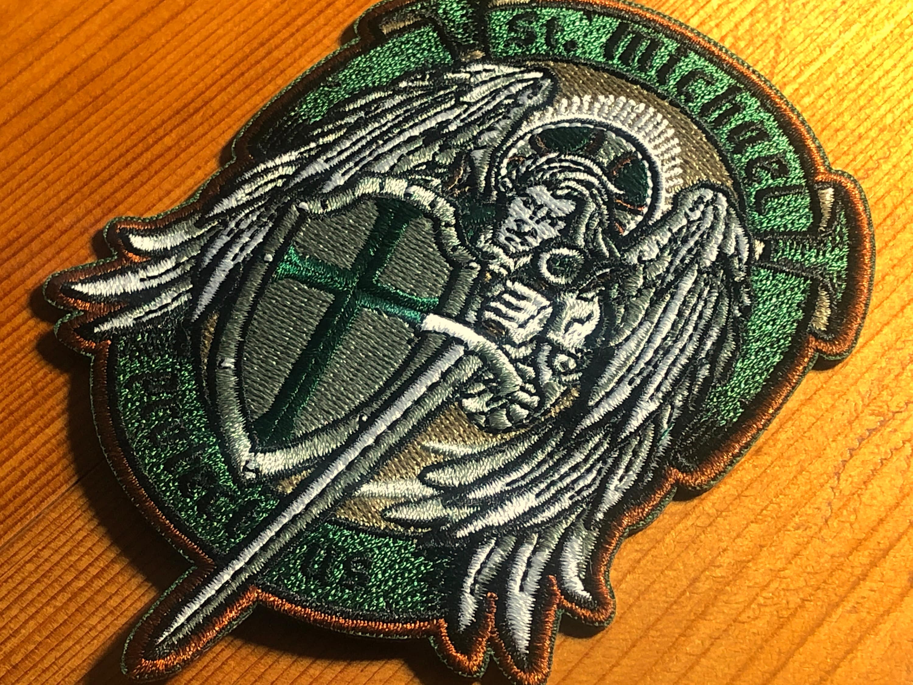 Modern SAINT Michael St. MICHAEL Protect Us Wings Patch Morale Etsy