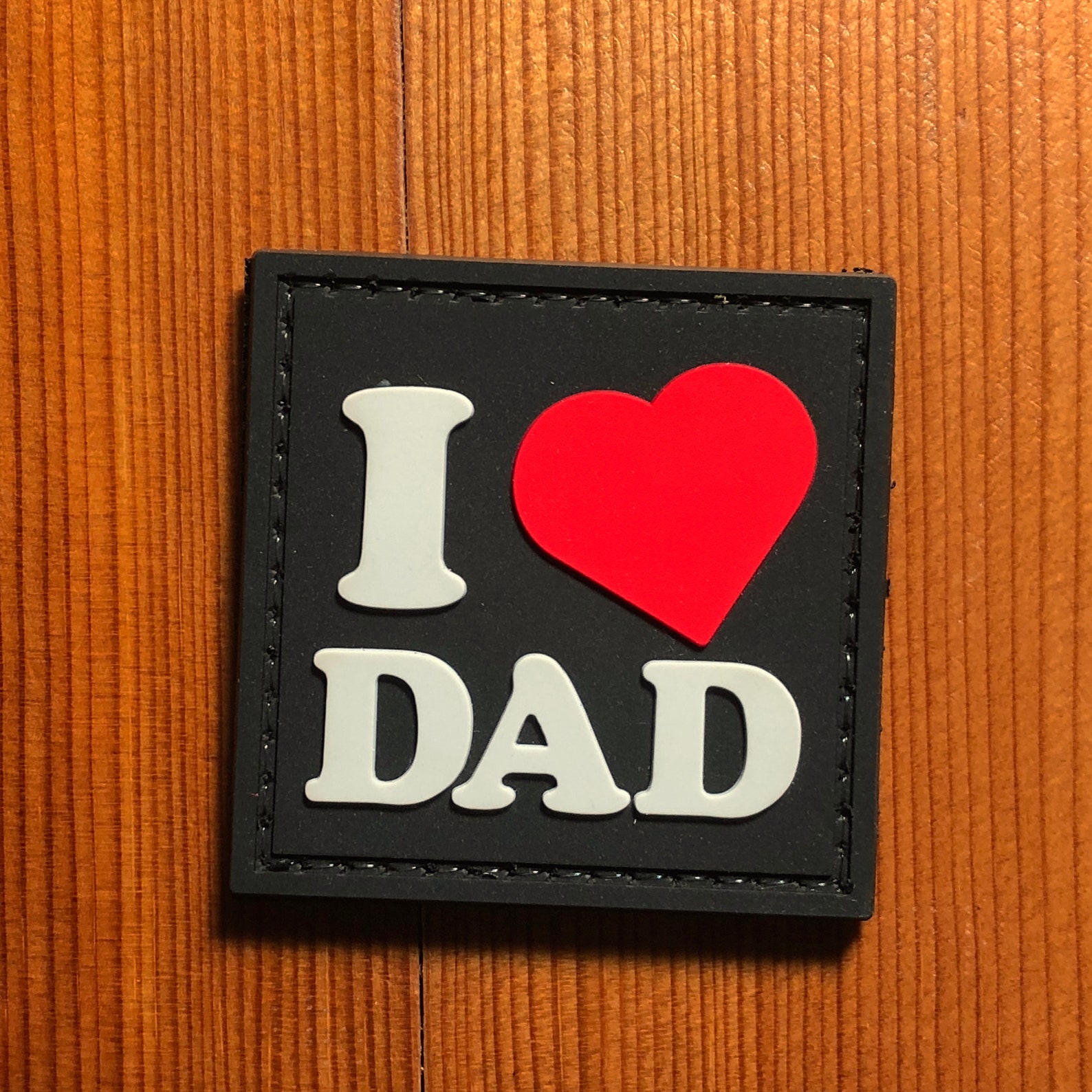Pvc BEST DAD EVER I Love My Dad Patch Morale Tactical Uniform Etsy UK