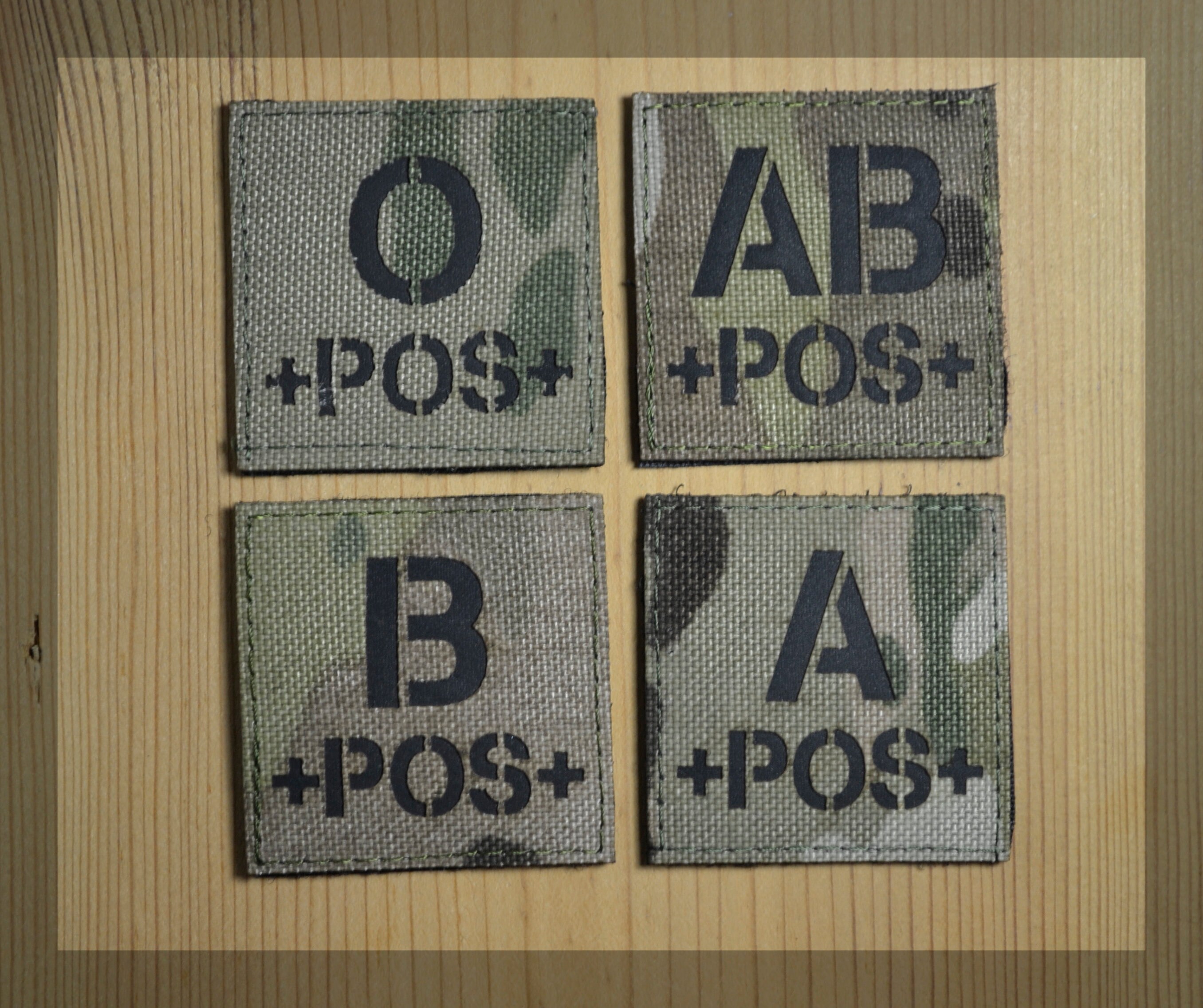Blood Type 2x2 Military/Morale Patch Hook Backing Version 1 Blood Type 2x2 Military/Morale Patch Hook Backing Version 1