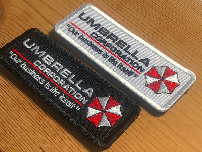 UMBRELLA CORPORATION Our Business is Life Itself Patch Morale Uniform Tactical bag Military Resident Sniper Evil Biohazard Raccoon White Tab 