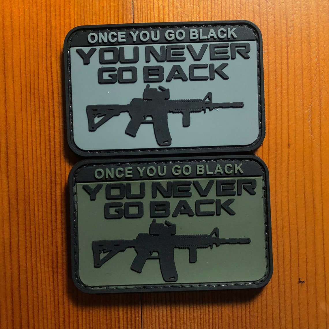 Pvc Once You Fo Black You Never Go Back Army Patch Morale Etsy 