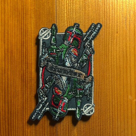3 PC STAR WARS BOBA HUNTER EMBROIDERED MORALE USA ARMY US TACTICAL PATCH 