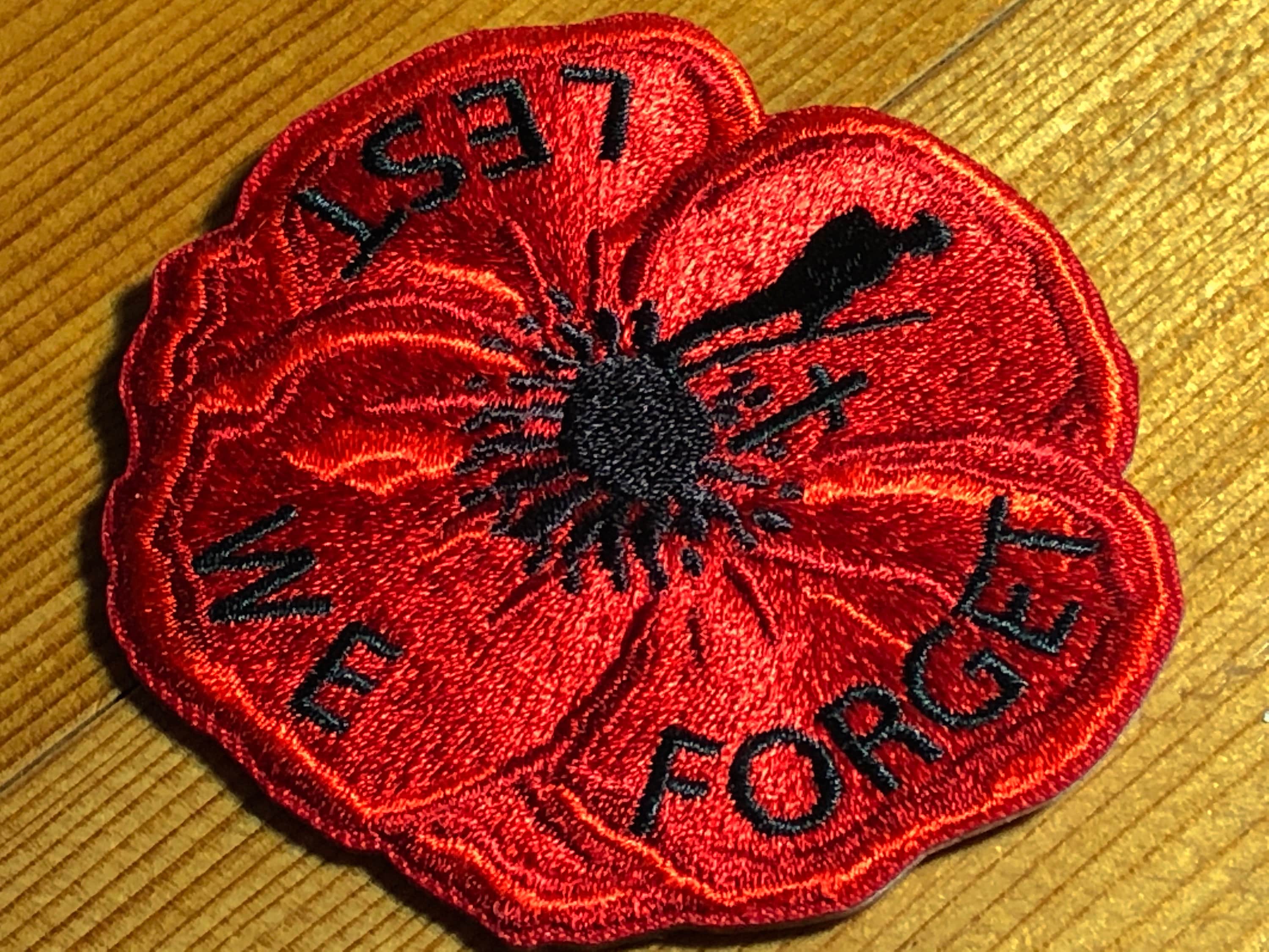 LEST WE Poppy Remembrance Day November 11 Patch Morale Etsy UK