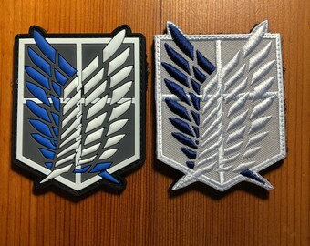 3PCS Attack on Titan Cosplay Scouting Legion Recon Corps Badge Patchs Embroidery 3PCS Attack on Titan Cosplay Scouting Legion Recon Corps Badge Patchs Embroidery