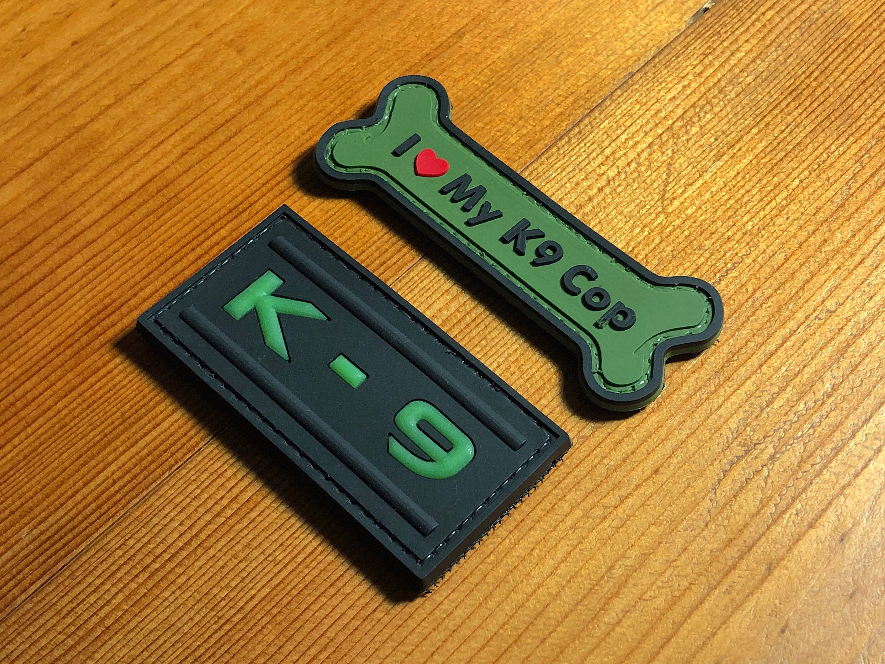 Current Militaria (2001Now) PVC I LOVE MY K9 COP CANIS PATCH DOG