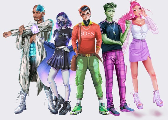 Buy Modern Teen Titans Go Poster Online in India 