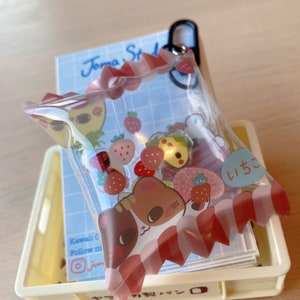 Cute Strawberry Candy Bag Shaker Charm