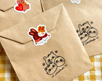 Bolsa misteriosa de pegatinas kawaii / 4 pegatinas troqueladas al azar