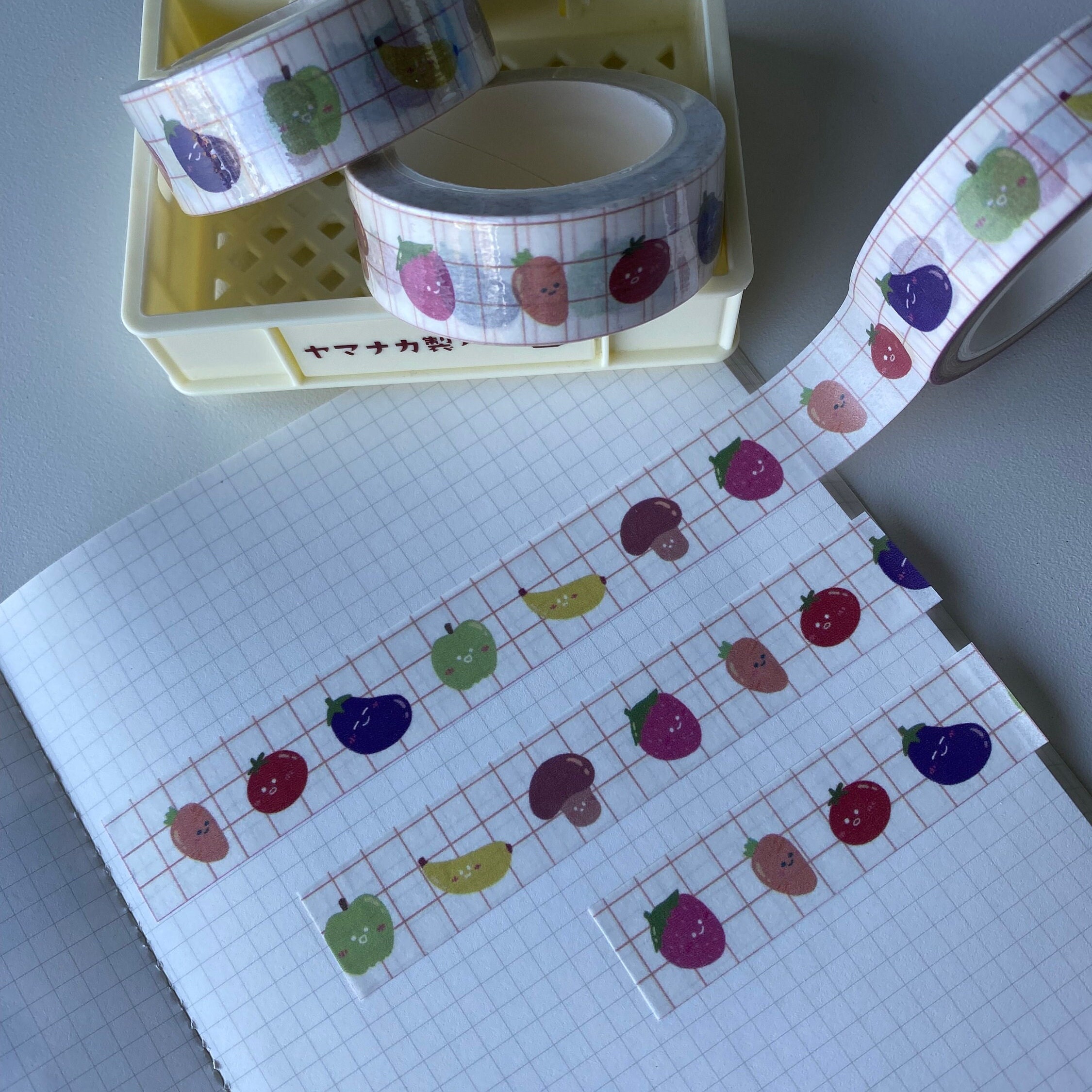 Washi Tape With Cute Fruit Design | Planner and Journal Stationary ...