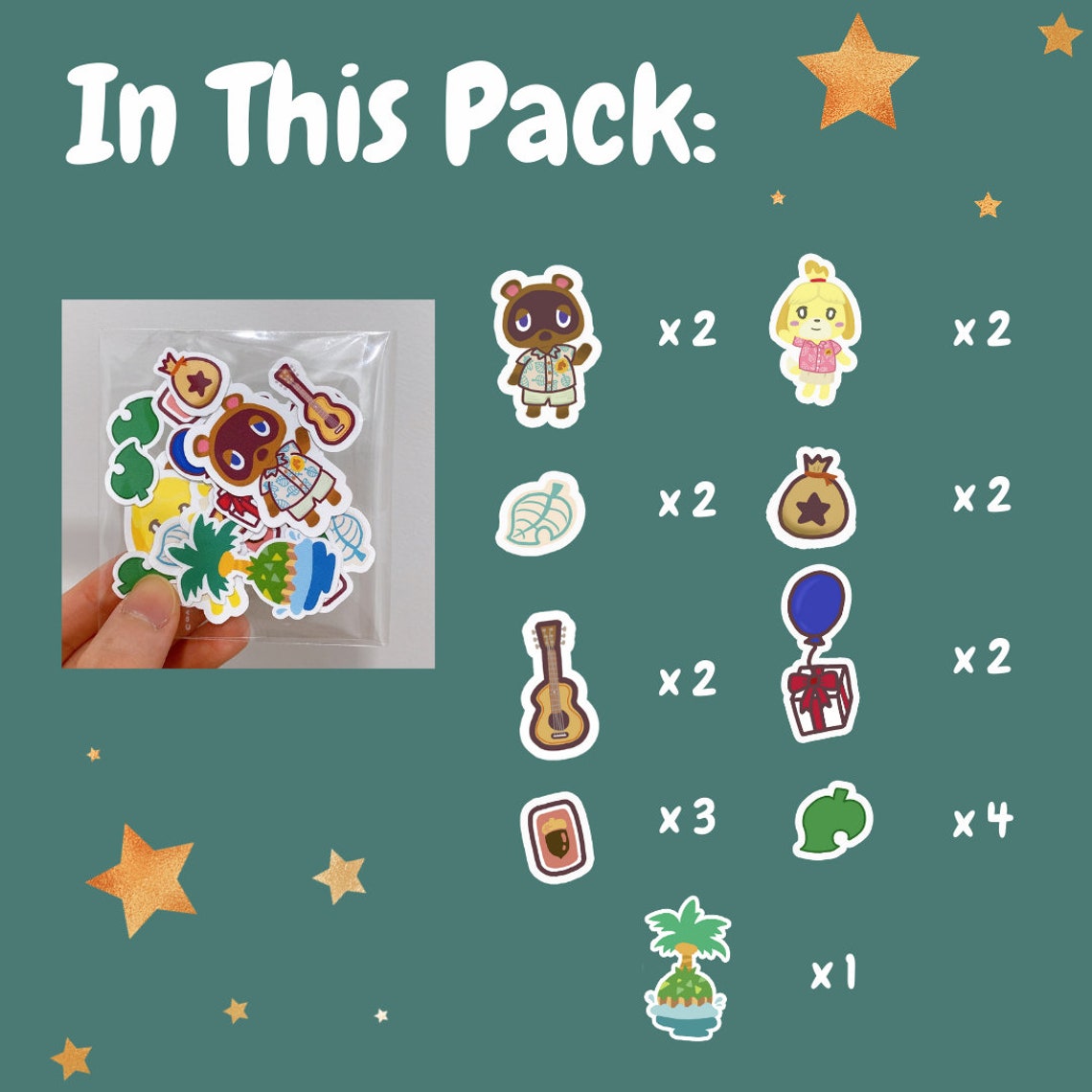 Cute ACNH Stickers Packs Bullet Journal Stickers Laptop Etsy