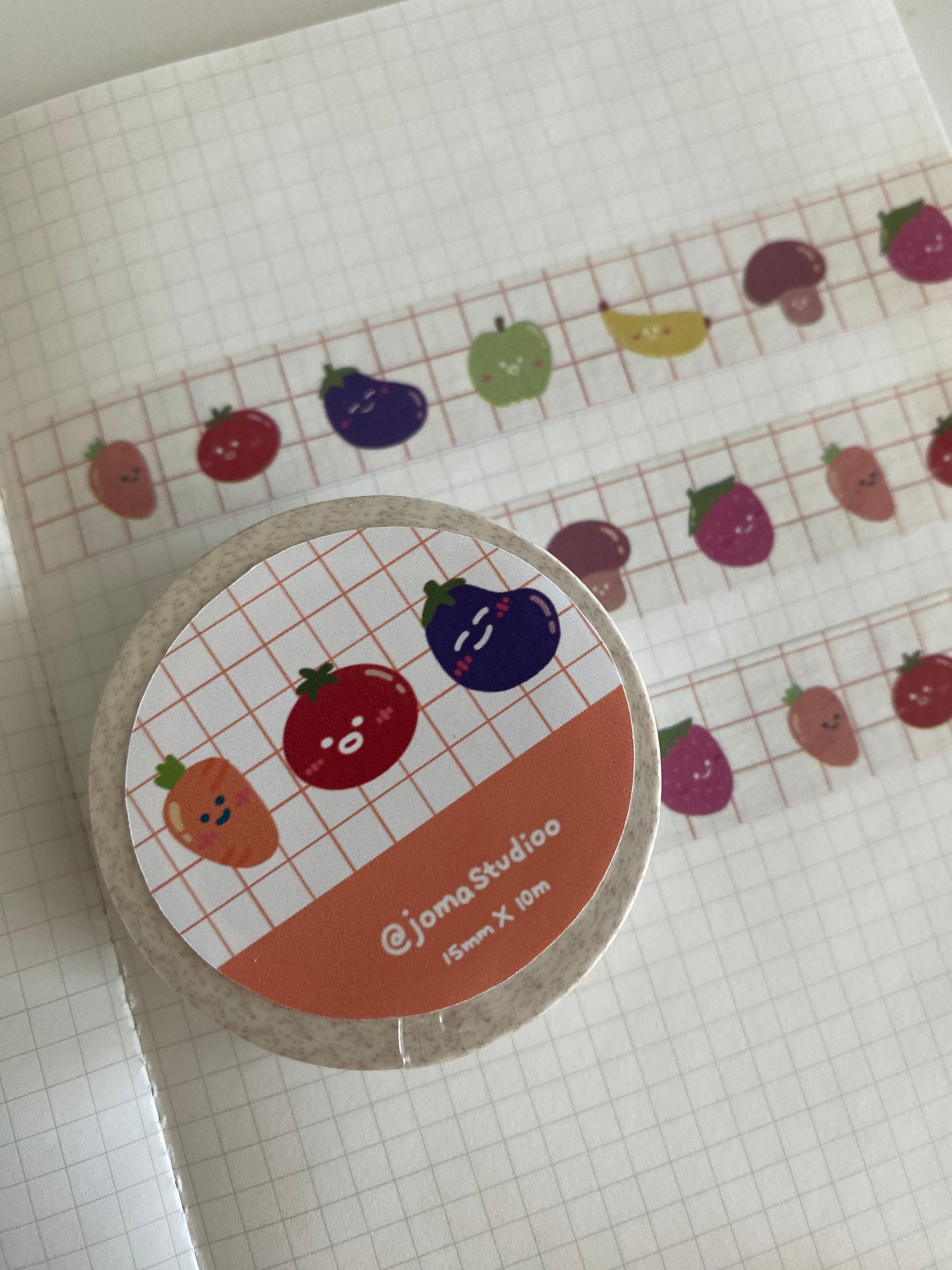 Washi Tape With Cute Fruit Design | Planner and Journal Stationary ...