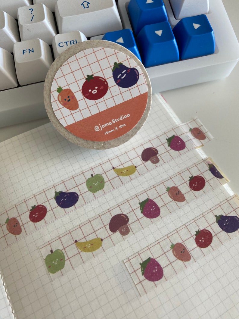 Washi Tape With Cute Fruit Design | Planner and Journal Stationary ...