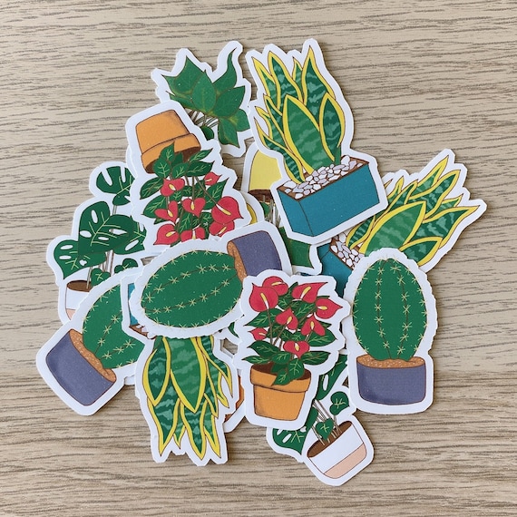 Cute Plants Stickers Pack