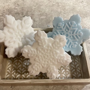 Snowflake Homemade Soap Bar