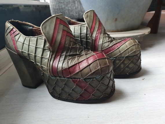 70s Men Platform Shoes
