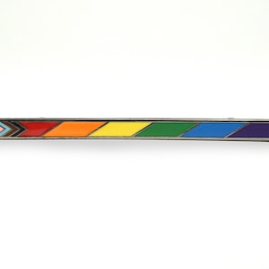 LGBT Subtle Minimalist Gay Pride Enamel Pin Shirt Bar Formal Wear Accessory Gift For Him/Her