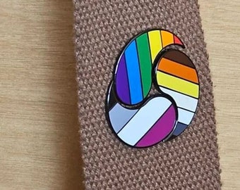 Customizable Pride 3-Pin Set UPDATED LGBT Gay Bi Lesbian Trans Ace Nonbinary ENBY Genderfluid Pan Pronoun Personalizable Rainbow